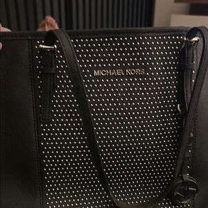 Michael Kors Black Studded Women's Bag
